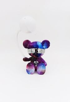 چراغ‌خواب فانتزی طرح خرس‌رنگی (بنفش)