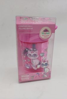 لیوان نی دار همزن دار 500 میل اسکول فنز - (صورتی)