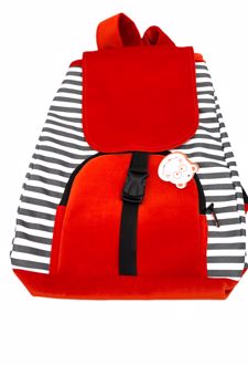 کوله‌پشتی روبگ مخمل راه‌راه (روکو) - نارنجی