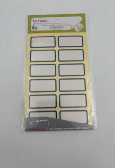 بلیستر 4 عددی لیبل اسم دور آبی 4*2 (لانگو)