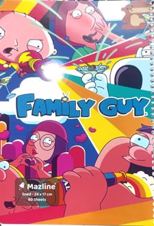 دفتر 60 برگ سیمی (مازلاین) - طرح Family guy