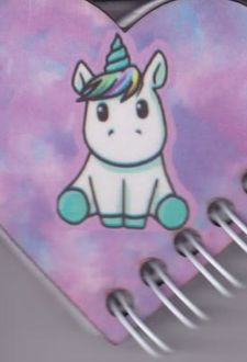 دفتر 7*6 جلد چوبی مدل قلبی (دکمه)