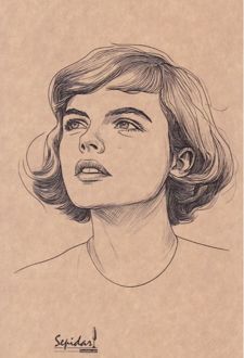 دفتر 80 برگ رقعی کرافت بی‌خط سری مشاهیر (سپیدار) Sylvia Plath