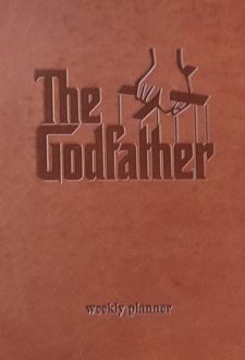 دفتریادداشت و پلنر 15*15 جلد چرمی گادفادر (کیوی نوت) - قهوه‌ای