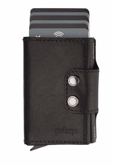 جاکارتی چرم نمد DOPPIO wallet (پولاریس) - مشکی