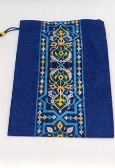 کاور کتاب مخملی سایز 28*20 (انار چاپ) طرح کاشی