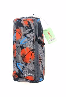 جامدادی 3 زیپ طرح‌دار (پاوین) - طوسی