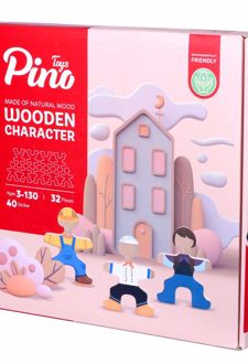 بازی کاراکتر چوبی 32 قطعه