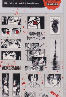 استیکر 20 تکه attack on titan (لانگو)