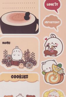 استیکر To do list مدل برنامه‌ریزی (دکمه) خرس و کافی