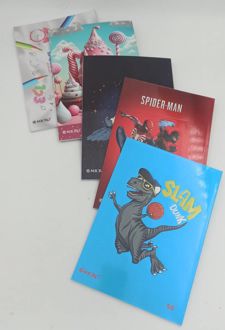 دفتر 50 برگ نقاشی وزیری ته چسب میکرو (دونات)