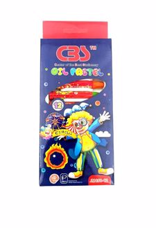 پاستل 12 رنگ مقوایی (سی بی اس) - آبی