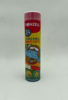 مداد رنگی استوانه‌ای 24 عددی شش‌وجهی (فونزل)