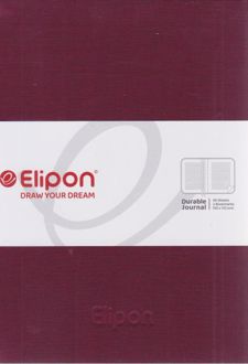 دفتریادداشت 96 برگ ته دوخت (الیپون) - زرشکی