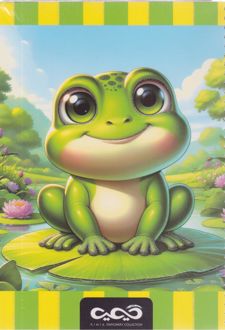 دفتر وزیری 50 برگ فنری جلد ویژه (کیمیا) - قورباغه