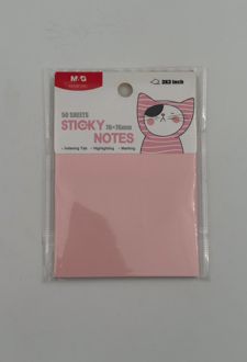 استیک‌نوت صورتی طرح گربه (MG)