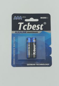 باطری نیم قلم 2 تایی مدل آلکالاین ماکزیمم (tcbest)