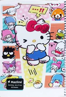 دفتر نقاشی 60 برگ سیمی (مازلاین) - هلوکیتی