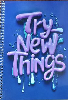 دفتر ۶۰ برگ چهار‌خط فنری (گل یا پوچ) - سرمه‌ای