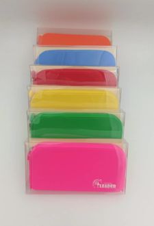 جامدادی تک زیپ سیلیکونی مکعب مستطیل بزگ لیدر - (آبی)