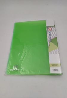 دفتر کلاسوری 26 حلقه قفل فلز جلد خالی سوپربایند (سبز)