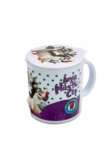 لیوان آبخوری درب‌دار آریا - (پنگوئن ها)