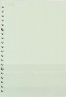 یدک دفتر کلاسوری 20 حلقه نقطه ای برگ سری کیوت پالت (سبز)