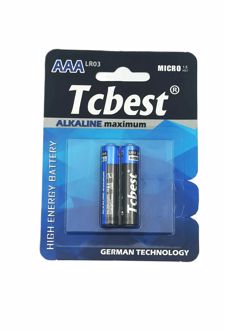 باطری نیم قلم 2 تایی مدل آلکالاین ماکزیمم (tcbest) _ آبی