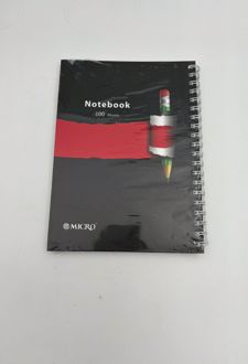 دفتر 100 برگ B5 سیمی کشدار طرح‌دار میکرو (مشکی)