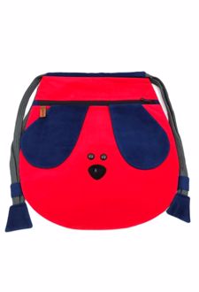 کوله‌پشتی طرح سگ - بدون بند (روکو) - قرمز