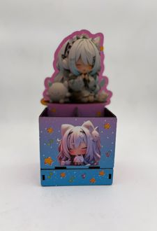 جاقلمی چوبی کشودار (دکمه) - صورتی