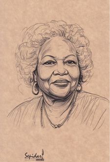 دفتر 80 برگ رقعی کرافت بی‌خط سری مشاهیر (سپیدار) Toni Morrison