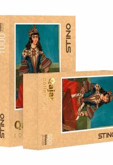 پازل شیشه‌ای استینو 1000 تکه طرح قاجار (کد 31105)