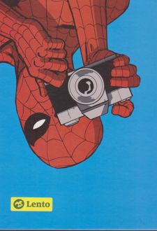 دفتر یادداشت سوپرهیرو سایز A5 جلدسخت (لنتو) مرعنکبوتی آبی