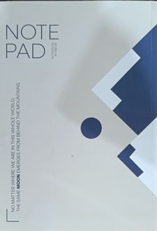 دفتر بی‌خط شومیز سری Moon (همین) کرمی