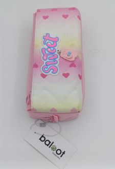 جامدادی دو زیپ بلوط (اس اف) - (صورتی)