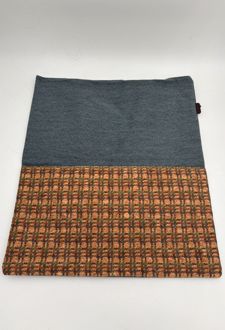 ساک خرید (توت بگ) بزرگ چوب پنبه باروک لیام - (طوسی چهارخونه)