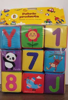 مکعب‌ ابری الفبا‌ و‌ اعداد‌ انگلیسی (سلفون)