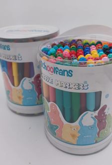 ماژیک نقاشی 100رنگ استوانه ای اسکول فنز