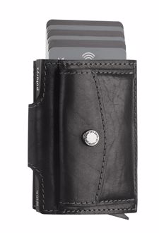جاکارتی چرم نمد DOPPIO Max wallet (پولاریس) - مشکی