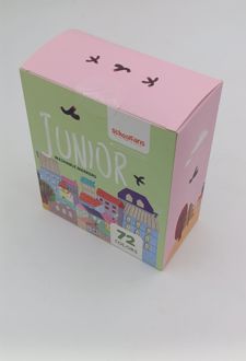 ماژیک نقاشی 72 رنگ جونیور اسکول فنز - (صورتی سبز)