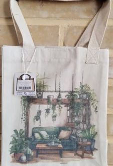 کیف پارچه ای 3 طرفه کاست 31*27 (طرح اتاق سبز،کد 2207)