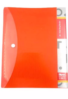 دفتر کلاسوری 100 برگ 22*27/5 PP استریپ (الپیون) نارنجی
