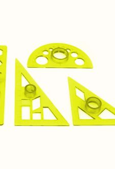 خط‌کش 4 تیکه تودرتو مدل KT4 (فرمی نو) - زرد