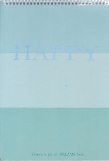 دفتر یادداشت سیم از بالا A4 سبز Happy Por note (لانگو)