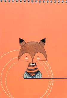 دفتریادداشت 80 برگ فنری (زانیس) - روباه