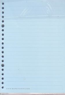 یدک دفتر کلاسوری 20 حلقه خطدار برگ سری کیوت پالت (آبی)