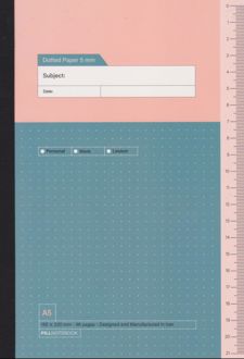 دفتر 48 برگ نقطه‌ای سری پراجکت (پیل) سبزآبی