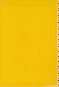 دفتر 50 برگ شطرنجی فنری طلقی (کیمیا) - زرد