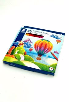 مدادرنگی 48 رنگ جعبه مقوایی سافت استدلر